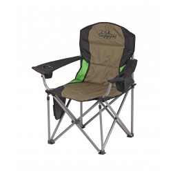 Deluxe Soft Arm Portable and Foldable Outdoor Camping Chair 150kg Rated